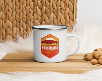 Mount Kilimanjaro - Tanzania Africa Enamel Mug
