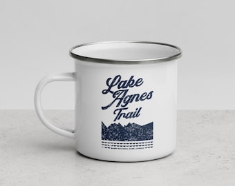 Lake Agnes Trail - Banff National Park, Canada Enamel Mug