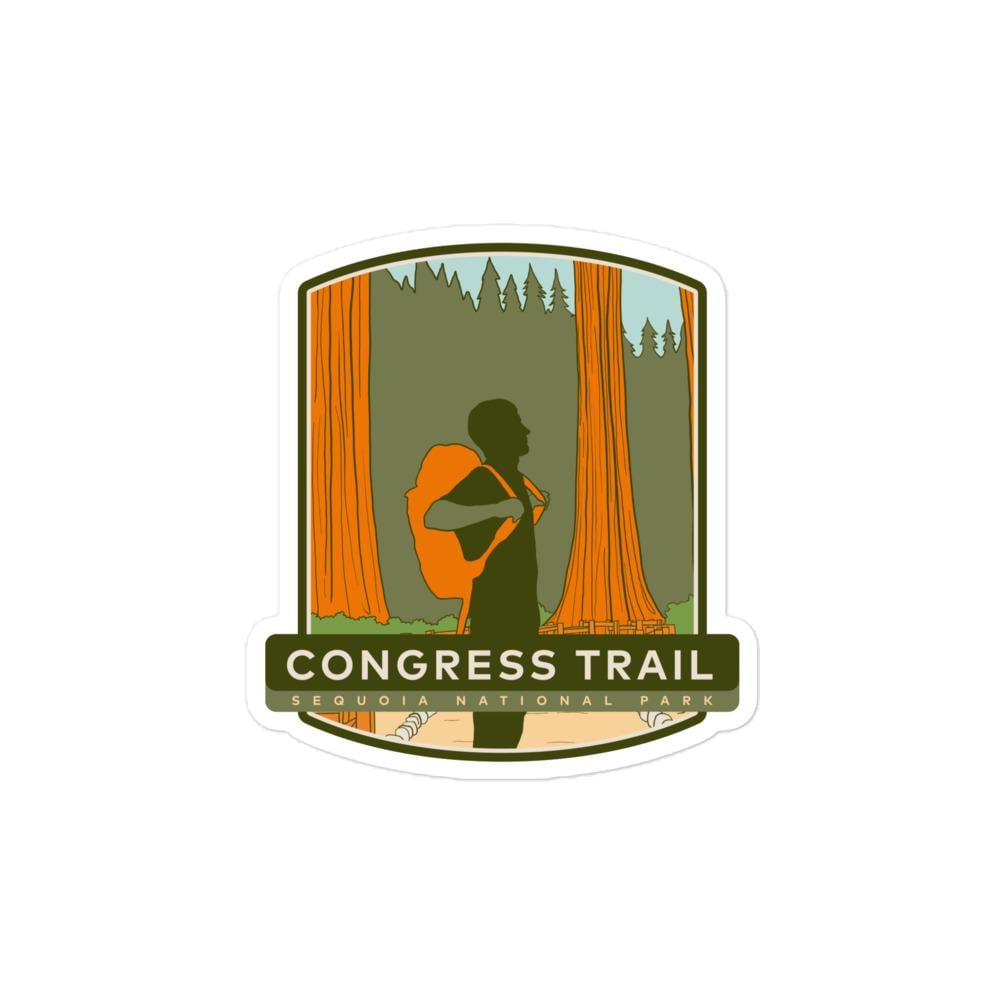 Congress Trail Stickers Sequoia National Park - Main Image