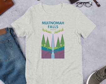 Multnomah Falls Oregon Unisex t-shirt