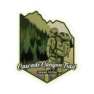 Cascade Canyon Spur Aufkleber - Grand Teton National Park