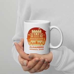 Alhambra - Granada, Spain White glossy mug