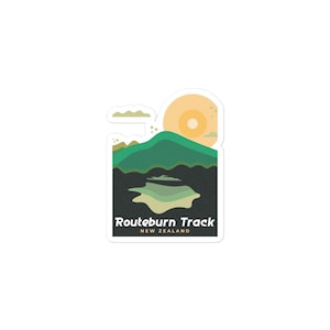 Routeburn Track - Neuseeland Bubble-freie Sticker