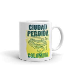 Ciudad Perdida Trek - Columbia White glossy mug