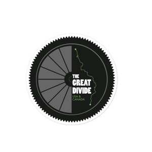 Great Divide Mountainbike Route – USA & Kanada Blasenfreie Aufkleber