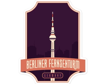 Naklejki Berliner Fernsehturm – Niemcy