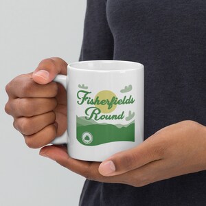 Fisherfields Round - Scotland White glossy mug
