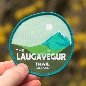 Laugavegur Trail patch - Iceland hiker gift badge