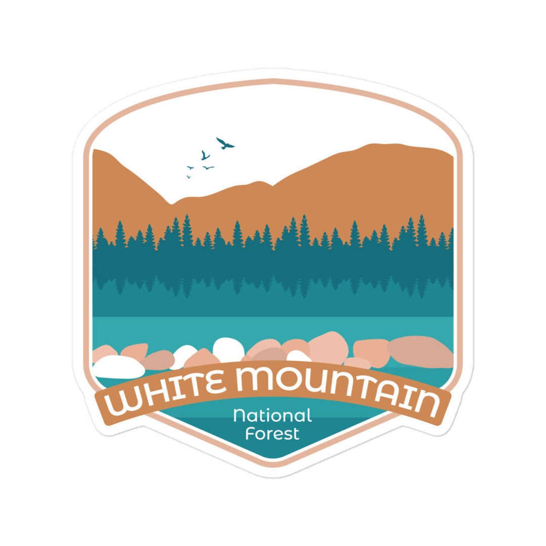 White Mountain National Forest Bubblefree Stickers Etsy