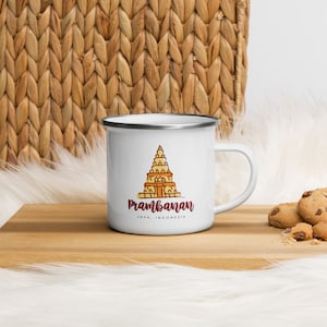 Prambanan Temple - Java, Indonesia Enamel Mug
