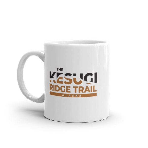 Kesugi Ridge Trail – Alaska White glossy mug