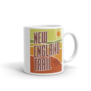 New England Trail White glossy mug