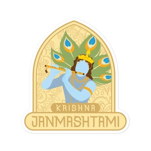 Krishna Janmashtami stickers - Festival of India