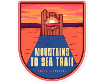 Mountains to Sea Trail stickers - North Carolina hiker
