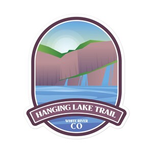 Pegatinas de Hanging Lake Trail: río White, Colorado