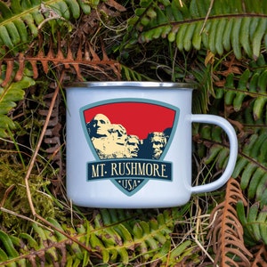 Mt. Rushmore émail Mug