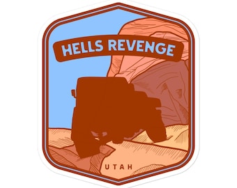 Hells Revenge  Utah, 4x4 offroad atv stickers