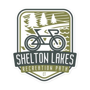 Shelton Lakes Recreation Path - Connecticut Bubble-free stickers
