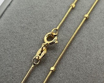 9ct Gold Snake Chain - Etsy UK