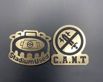 Stadium Used - C.A.N.T (Cant Attack Next Turn) - Acrylic Tokens for Pokemon TCG