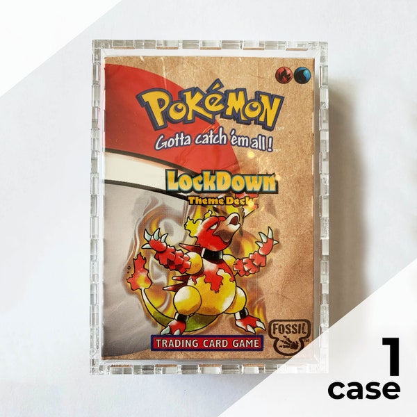 WotC Theme Deck Display Case Box | fits Wizards of the Coast Pokémon theme decks | Framing-Grade UV-filtering Acrylic, laser-cut