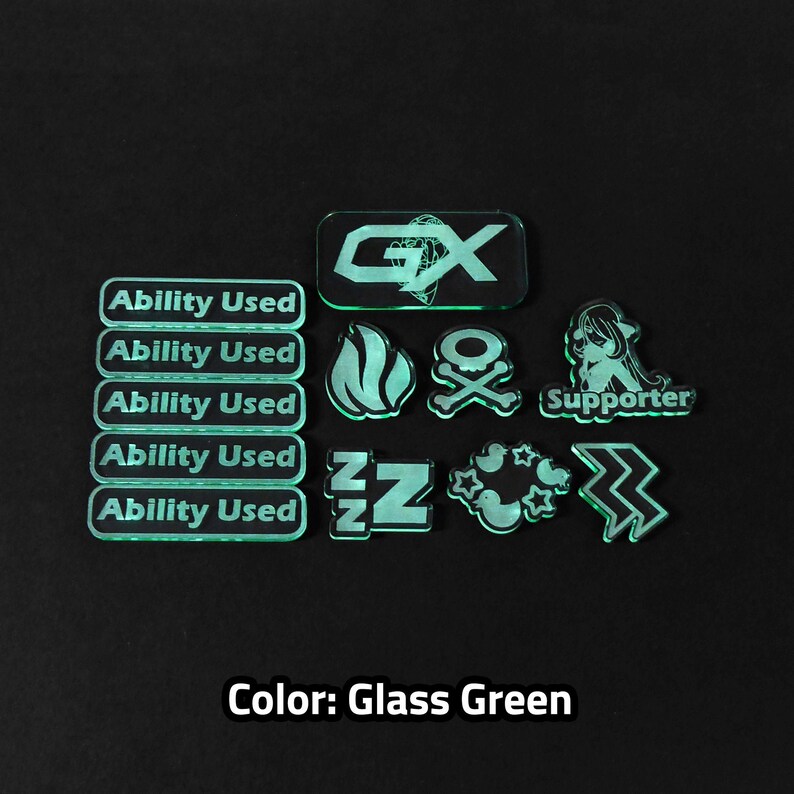 Acrylic Special Condition Custom GX Marker Pok\u00e9mon TCG Token Set Ability Used Supporter Used