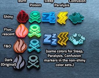 pokemon card game status effects Amazon.com: CZYY Damage and Status Counters Set of 24 Acrylic Effect Tokens  Combatible with TCG : Toys & Games main image 0