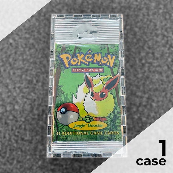 Booster Pack Display Case Box for LONG FOIL Pokémon Booster Packs