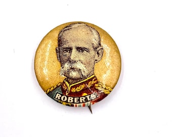 Antique LORD ROBERTS PIN Military Collectable Field Marshall Boer War