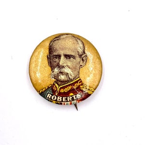 Antique LORD ROBERTS PIN Military Collectable Field Marshall Boer War