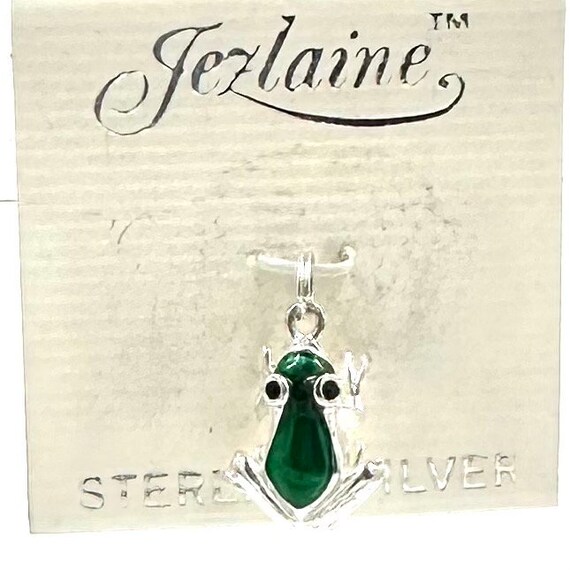 Vintage JEZLAINE CHARM PENDANT Sterling Silver Gr… - image 1