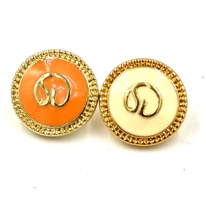 St. John BUTTONS 2 Gold Enamel SJ Logo Replacement Buttons One - Etsy