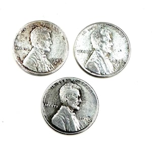 1943-S Steel Wheat Penny Set: WWII Era Collectible Coins