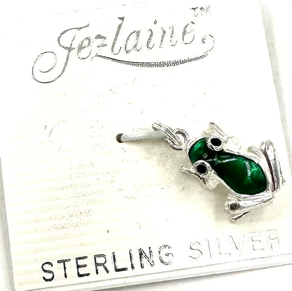 Vintage JEZLAINE CHARM PENDANT Sterling Silver Gr… - image 2