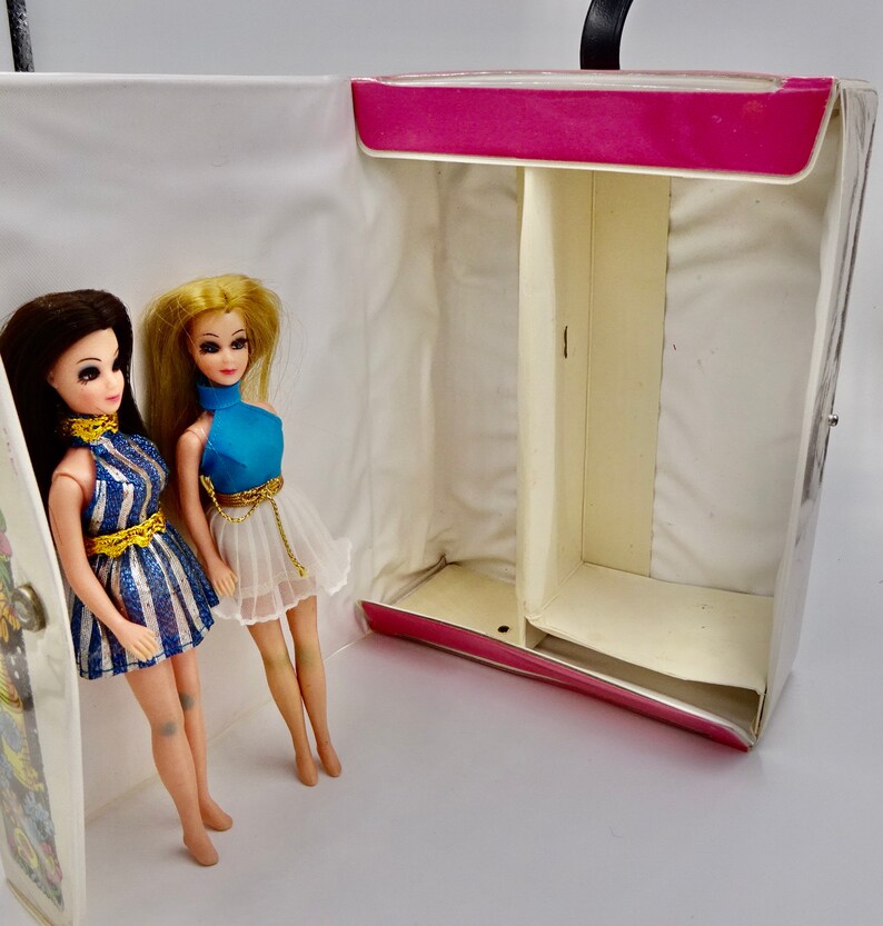 Vintage DAWN DOLLS in CASE 1970 Topper Dawn & Angie Clothes Etsy
