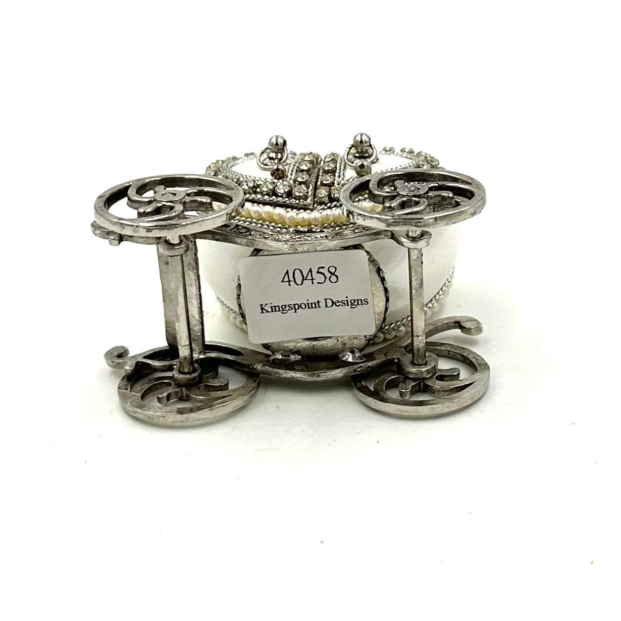 Vintage Pigeon Egg Carriage Trinket Box: Kingspoint Designs 