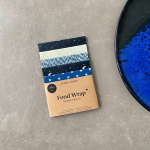 5 pack beeswax wraps made with organic ingredient in Canada