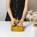 Reusable gift wrap zero-waste gift wrapping Curcuma color furoshiki 