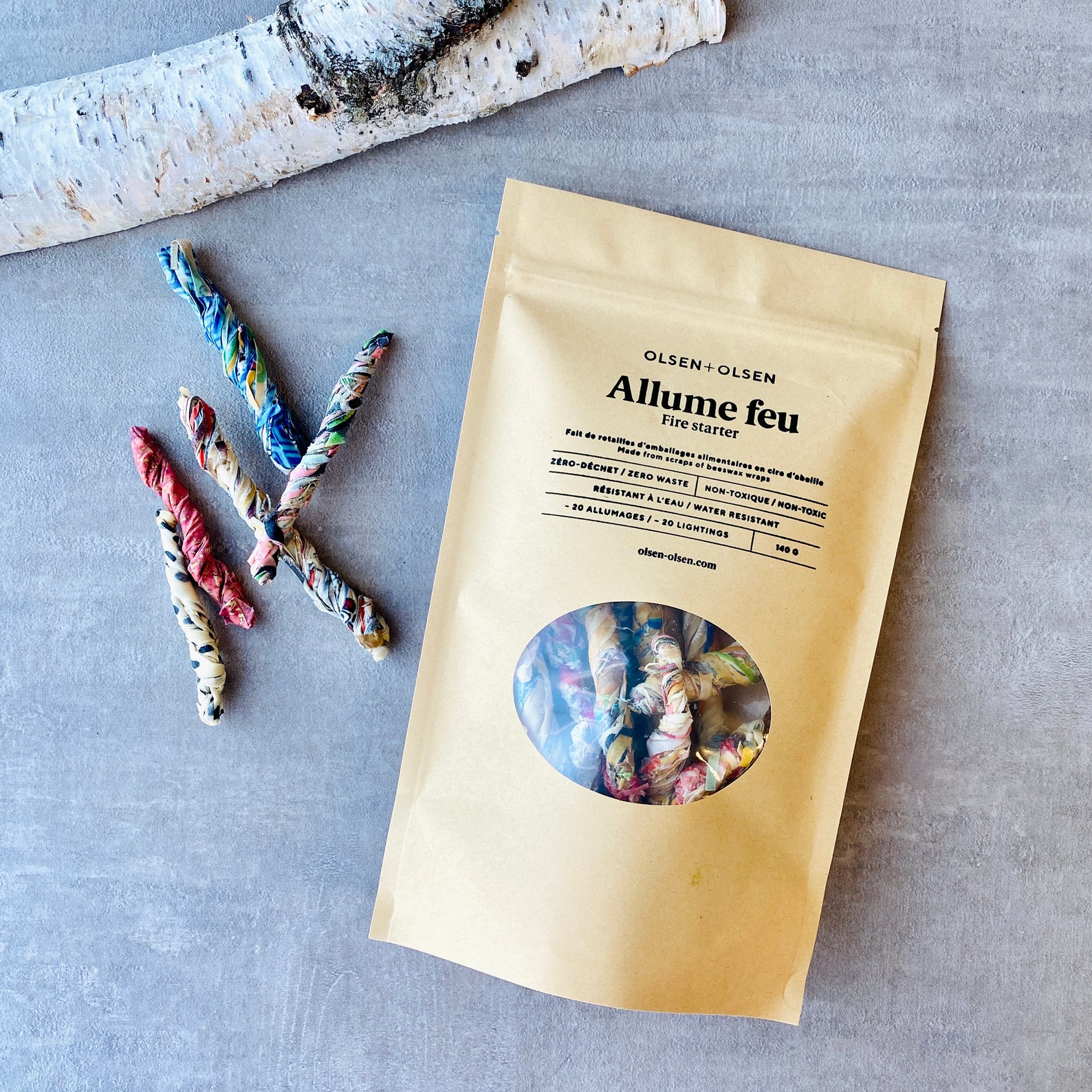 Fire Starter Bag of 20 Made With Organic Ingredients Etsy