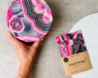 pack of 3 beeswax food wrap made in Canada