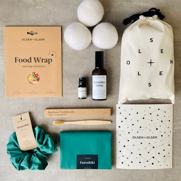 Zero waste gift box made in Canada with sustainable products