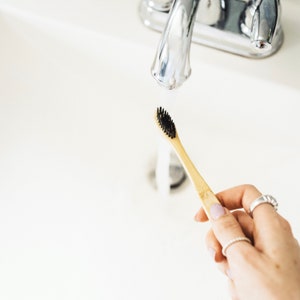 Bamboo toothbrush zero waste & biodegradable plastic-free image 3