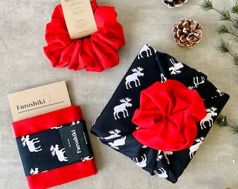 Special eco gift wrap + scrunchie made in Canada