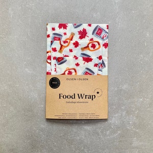 Pack of 3 beeswax food wraps zero waste gift image 5