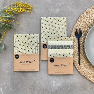 Kit of 9 Beeswax food wrap made in Canada with organic ingredients image 1