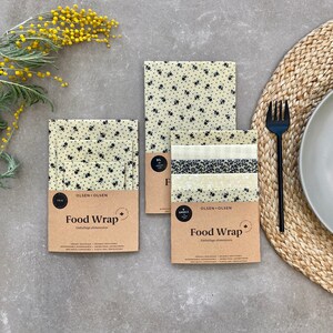 Kit of 9 Beeswax food wrap made in Canada with organic ingredients image 1