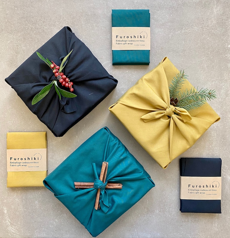 Reusable fabric gift wrapping furoshiki furoshiki wrap Etsy