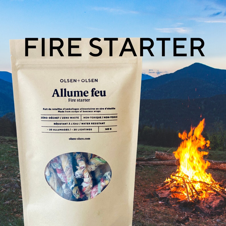 Fire Starter Bag of 20 Made With Organic Ingredients Etsy