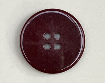 Dark Red Gloss Acrylic Buttons. 3cm Diameter.