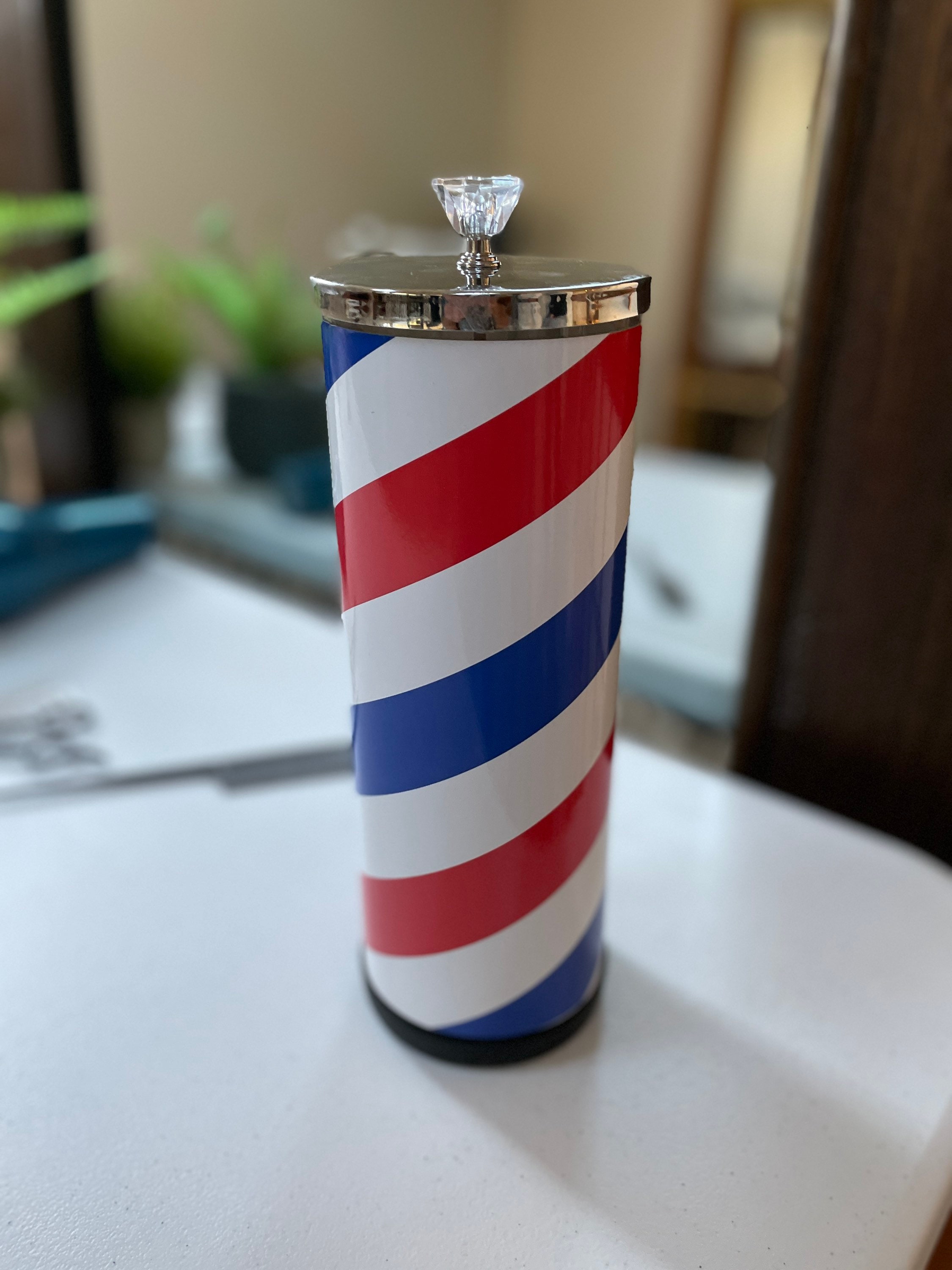 Barber Pole Designer Disinfectant Jar Etsy